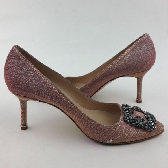 MANOLO BLAHNIK Hangisi Pump Sz 8 - Picture 3 of 8